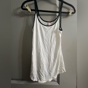 Victoria's Secret Lace White Top with Black Trim